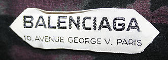 Cocktail dress, House of Balenciaga (French, founded 1937), silk, French