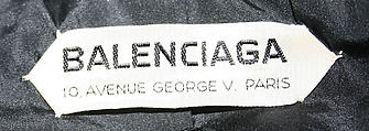 Coat, House of Balenciaga (French, founded 1937), wool, French