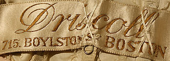 Ball gown, Driscoll (American, founded ca. 1864), silk, metallic thread, glass, American