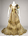 Ball gown, Driscoll (American, founded ca. 1864), silk, metallic thread, glass, American