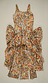 Evening dress, silk, metal, rhinestones, American
