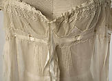 Nightgown, silk, cotton, American or European
