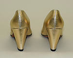 Evening shoes, Herbert Levine Inc. (American, founded 1949), leather, American