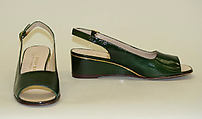 Shoes, Bruno Magli SP.A., leather, plastic (vinyl), Italian