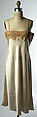 Slip, silk, cotton, probably French