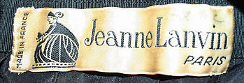 Evening ensemble, House of Lanvin (French, founded 1889), cotton, silk, French