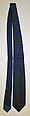 Necktie, silk, American