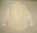 Evening shirt, cotton, American