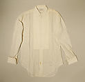 Evening shirt, cotton, American