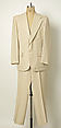 Suit, cotton, linen, American