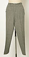 Norfolk suit, wool, leather, American