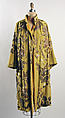 Evening coat, silk, metallic thread, French