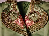 Evening jacket, Elsa Schiaparelli (Italian, 1890–1973), silk, metallic thread, glass, French