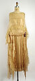 Evening dress, Lucile Ltd., New York (American, 1910–1932), silk, cotton, American