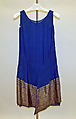 Evening dress, Lucien Lelong (French, 1889–1958), silk, metallic thread, French
