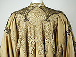 Evening coat, House of Worth (French, 1858–1956), wool, silk, cotton, rhinestones, metallic thread, French