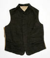 Waistcoat, wool, American