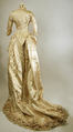 Wedding ensemble, silk, leather, cotton, American