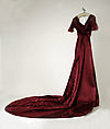 Evening dress, possibly House of Worth (French, 1858–1956) (may be American copy), silk, probably American