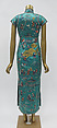 Cheongsam, silk, metallic thread, Chinese