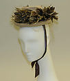 Hat, linen, cotton, silk, American or European
