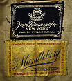 Raincoat, Wanamaker's (American), silk, cotton, British