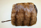 Accessory set, fur, silk, American