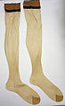 Evening stockings, House of Dior  French, synthetic fiber, French