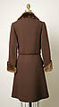 Ensemble, Valentino (Italian, born 1932), wool, leather, fur, synthetic, Italian