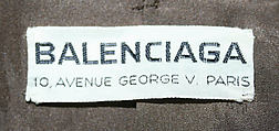 Ensemble, House of Balenciaga (French, founded 1937), wool, French