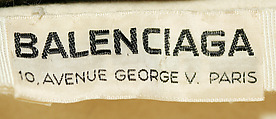 Ensemble, House of Balenciaga (French, founded 1937), wool, French