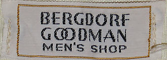 Trousers, Bergdorf Goodman (American, founded 1899), wool, American