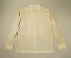 Evening shirt, Bergdorf Goodman (American, founded 1899), cotton, American