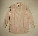 Shirt, Turnbull & Asser (British, founded 1885), cotton, British