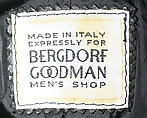 Ensemble, Bergdorf Goodman (American, founded 1899), leather, Italian