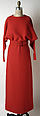 Evening dress, Traina-Norell (American, founded 1941), wool, American
