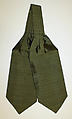 Evening ascot, silk, American