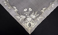 Handkerchief, silk, linen, French