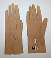Gloves, leather, silk, French
