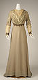 Visiting dress, Jacques Doucet (French, Paris 1853–1929 Paris), wool, cotton, silk, metallic thread, French