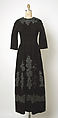 Evening dress, House of Balenciaga (French, founded 1937), silk, cotton, glass, French