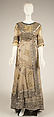 Afternoon dress, silk, cotton, French