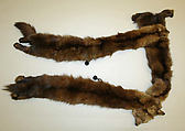 Neckpiece, fur, American or European