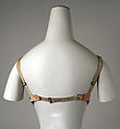 Corset, cotton, metal, American