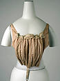 Corset, cotton, metal, American