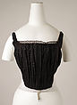Corset, cotton, metal, American