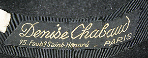 Hat, wool, silk, French