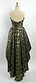 Evening dress, Sylvia Nechis, silk, metallic thread, American
