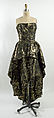 Evening dress, Sylvia Nechis, silk, metallic thread, American