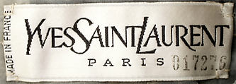 Evening dress, Yves Saint Laurent (French, founded 1961), silk, plastic, feathers, glass, French